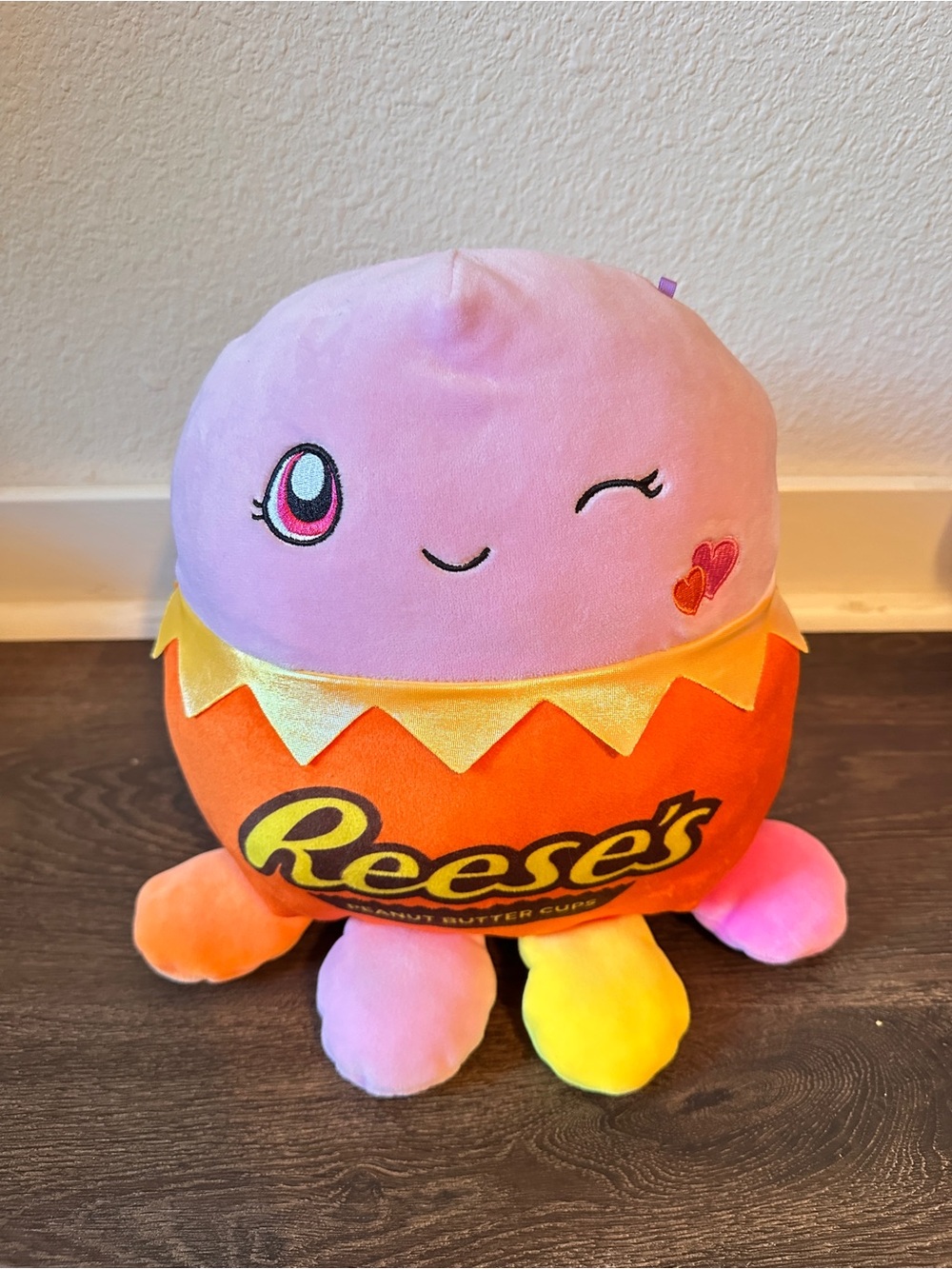 2021 Kellytoy Squishmallows Jeanne the Octopus Hershey Reese's 12” Plush